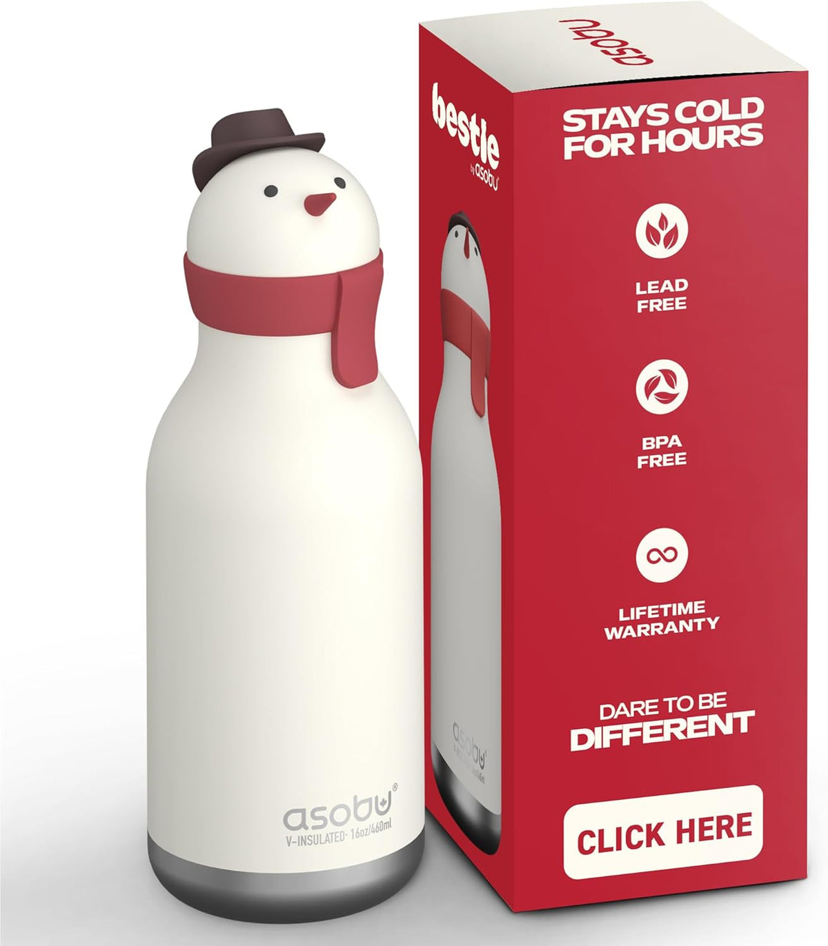 asobu Bestie Bottle Insulated Stainless Steel Water Bottle