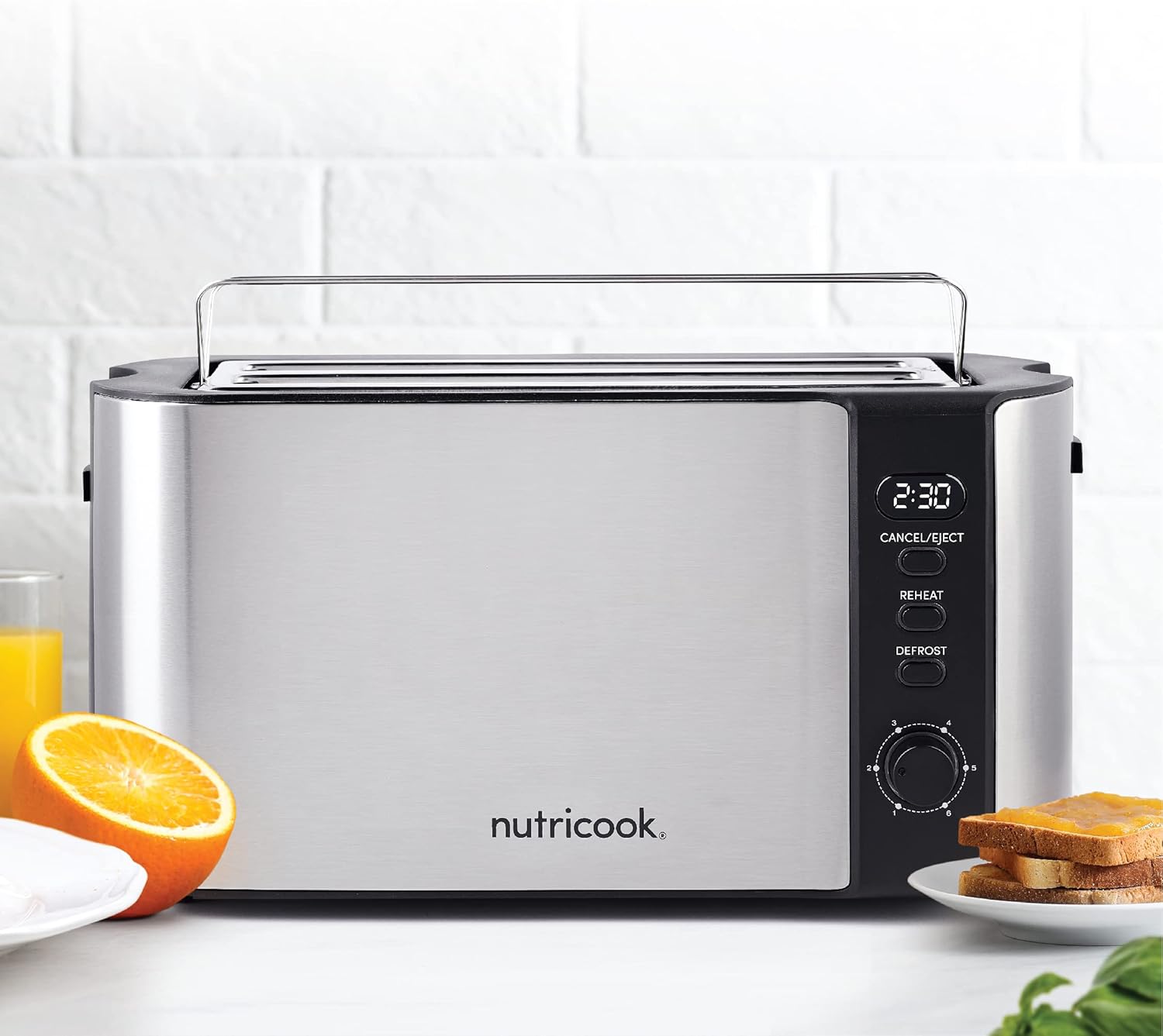 Nutricook Digital 4-Slice Toaster with LED Display