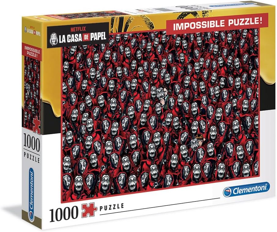 Impossible Puzzle - La Casa De Papel/Money Heist - 1000 Pieces Impossible Puzzle - La Casa De Papel/Money Heist - 1000 Pieces