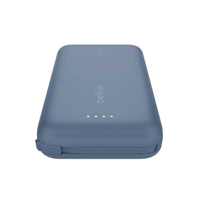 BELKIN BoostCharge Power Bank 10K with Integrated Cable - Blue