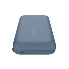 BELKIN BoostCharge Power Bank 10K with Integrated Cable - Blue