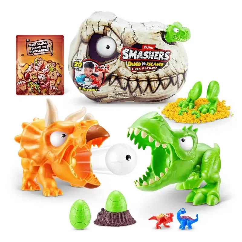 Smashers Dino Island T-Rex Battle Play Set