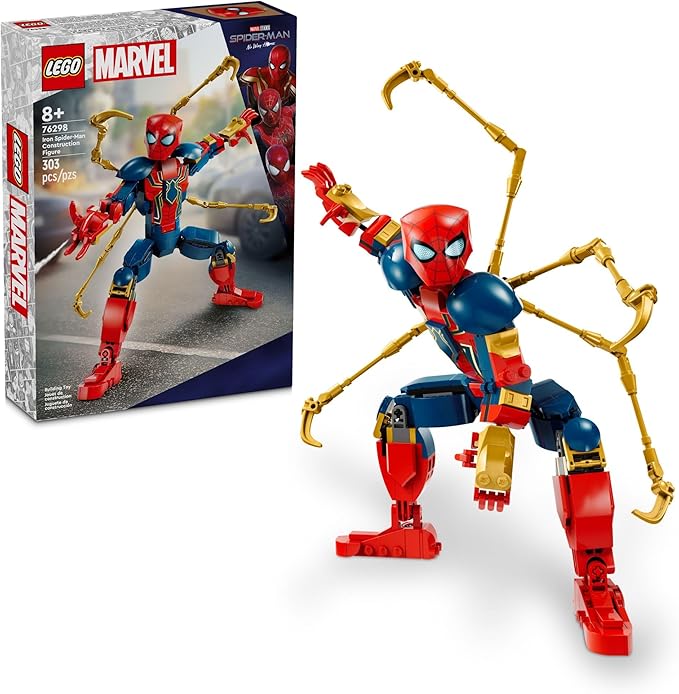 LEGO Marvel Iron Spider-Man Construction Figure , 8+