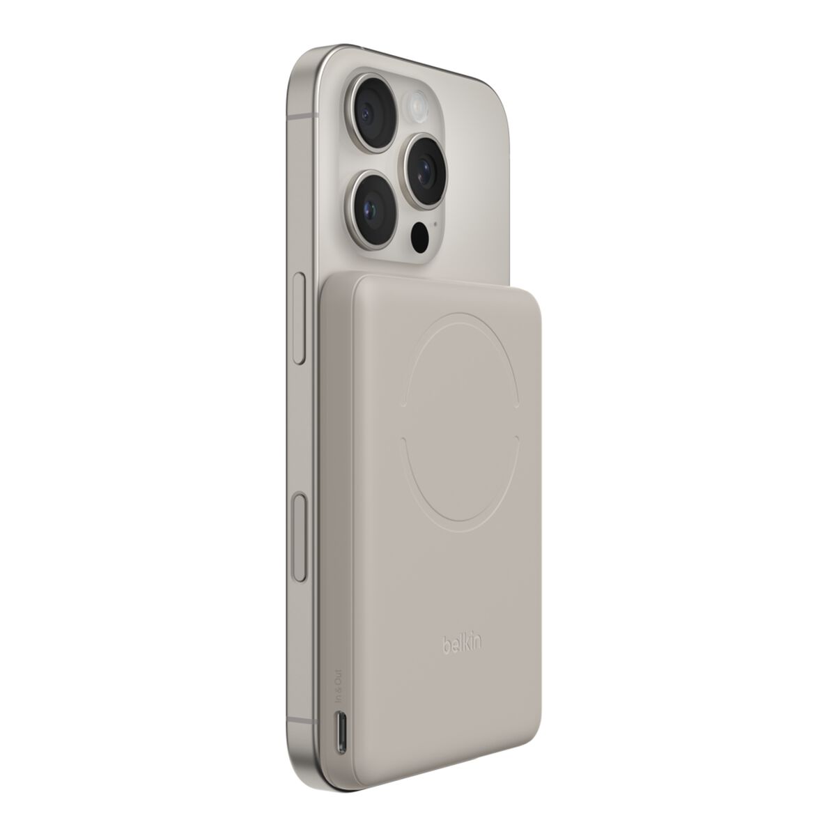 Belkin BoostCharge Slim Magnetic 5000mAh Power Bank MagSafe - Sand