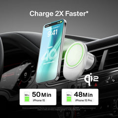 Belkin BoostCharge Pro Magnetic Wireless Car Charger with Qi2 15W - White