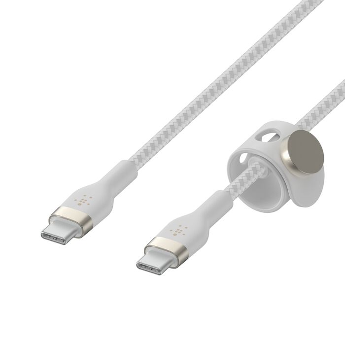 Belkin BoostCharge Pro Flex USB-C to USB-C Cable 60W 1M - White