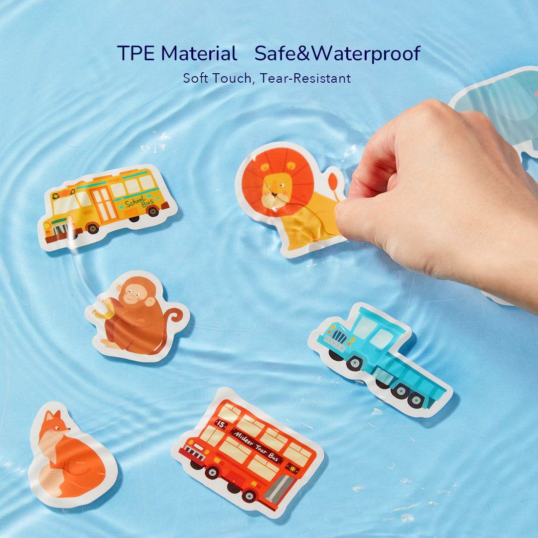 Mideer Reusable Jelly Sticker: The Busy Animal Town