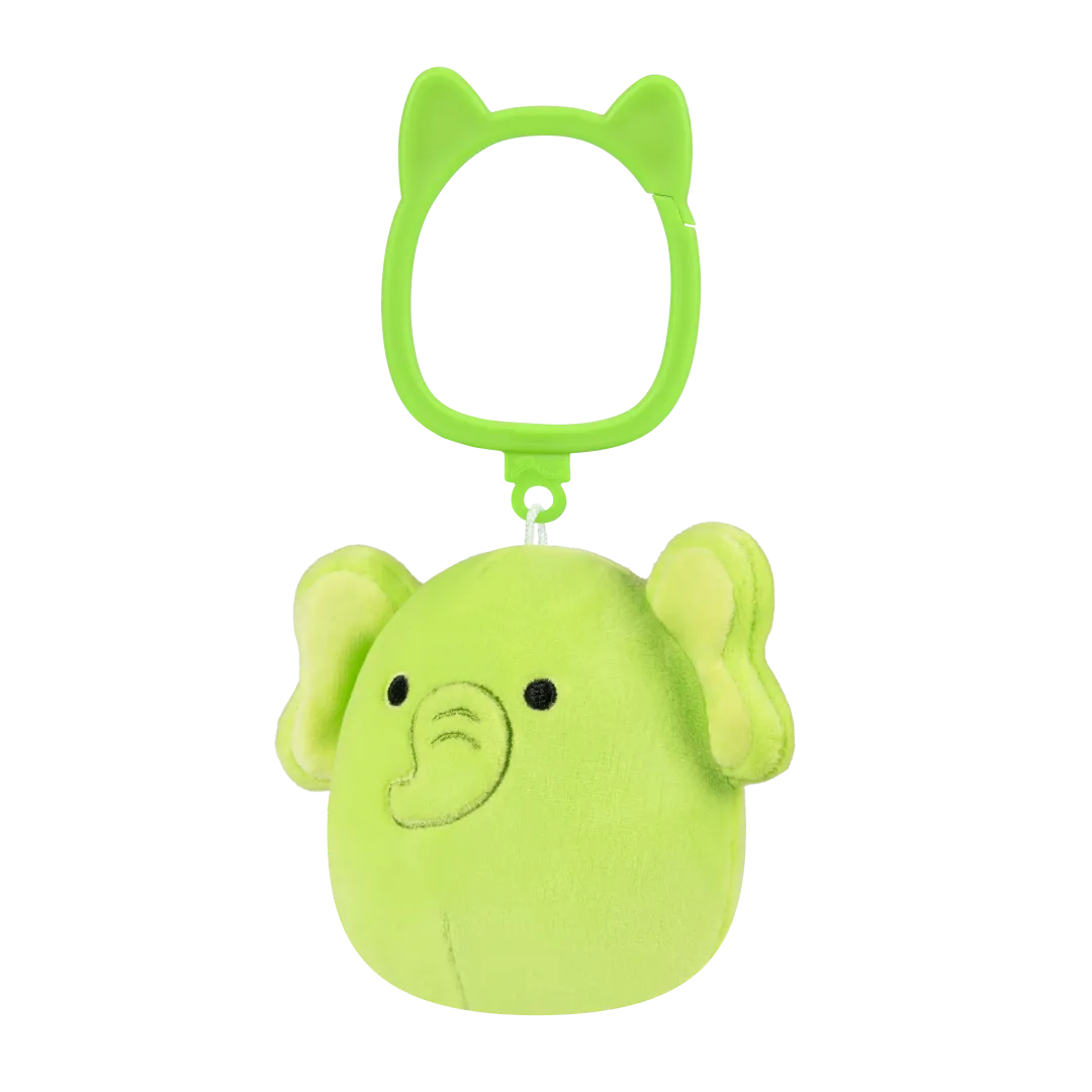 Squishmallows Clip-On Franky Lime Green Elephant
