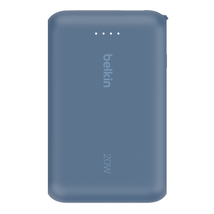 BELKIN BoostCharge Power Bank 10K with Integrated Cable - Blue