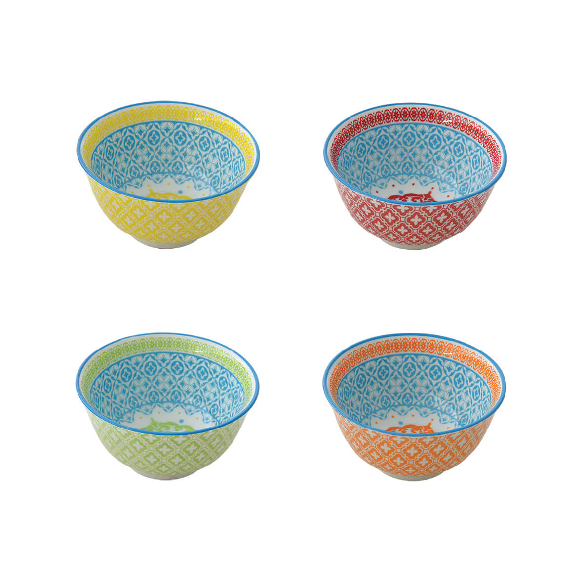 Easy Life Geometric VerseA 4-Piece 11cm Bowl Set in Box - Multicolored