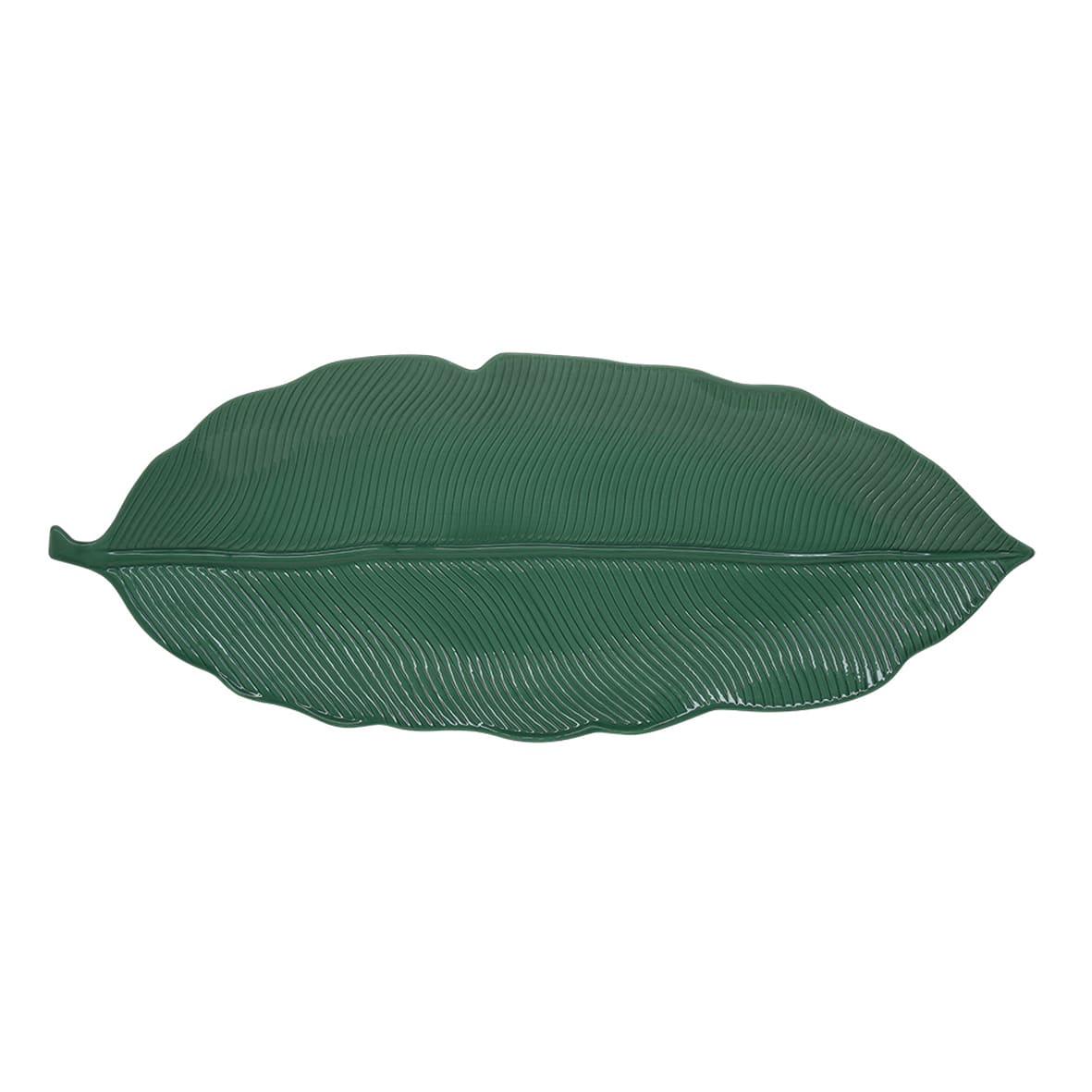 Easy Life Madagascar 47x19cm Tropical Leaf Serving Platter in Box - Green