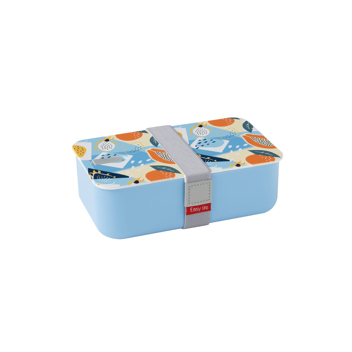 Easy Life Abstract 1000ml 1-Layer Lunchbox - Blue
