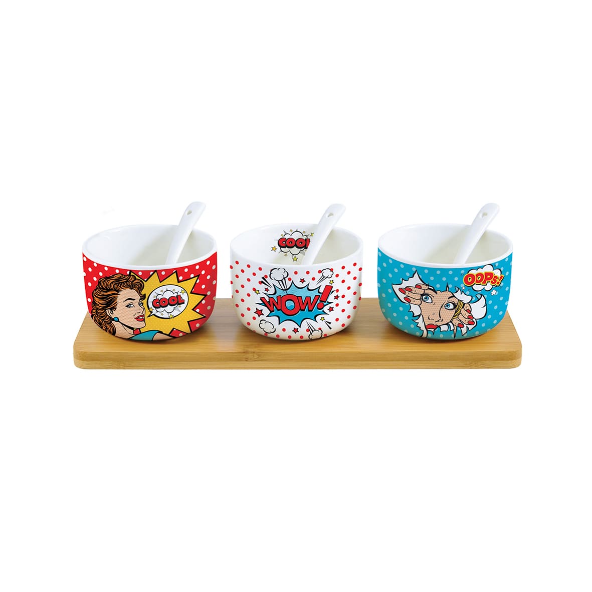 Easy Life Pop Art 7-Piece Dipping Set in Box - Multicolored