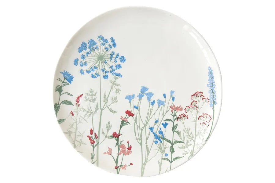 Easy Life Mille Fleurs 26cm Dinner Plate - Blue & Red