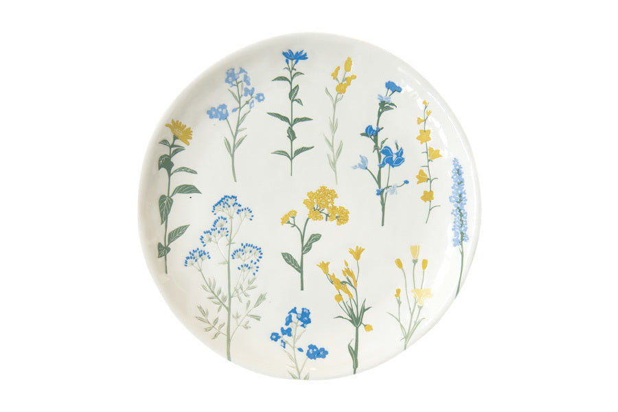 Easy Life Mille Fleurs 21cm Side Plate - Yellow & Blue