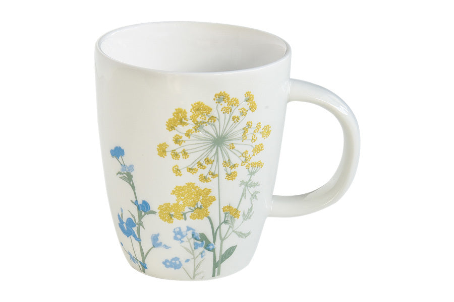 Easy Life Mille Fleurs 350ml Mug in Box - Yellow & Blue