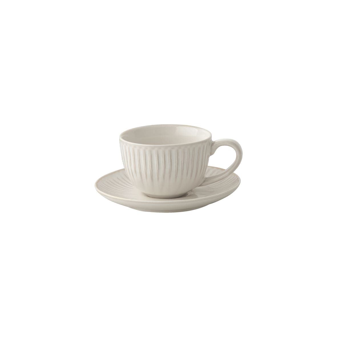 Easy Life Gallery 110ml Coffee Cup & Saucer Set - White