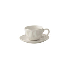 Easy Life Gallery 110ml Coffee Cup & Saucer Set - White