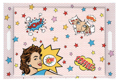 Easy Life Pop Art 49x34cm Tray - Multicolored