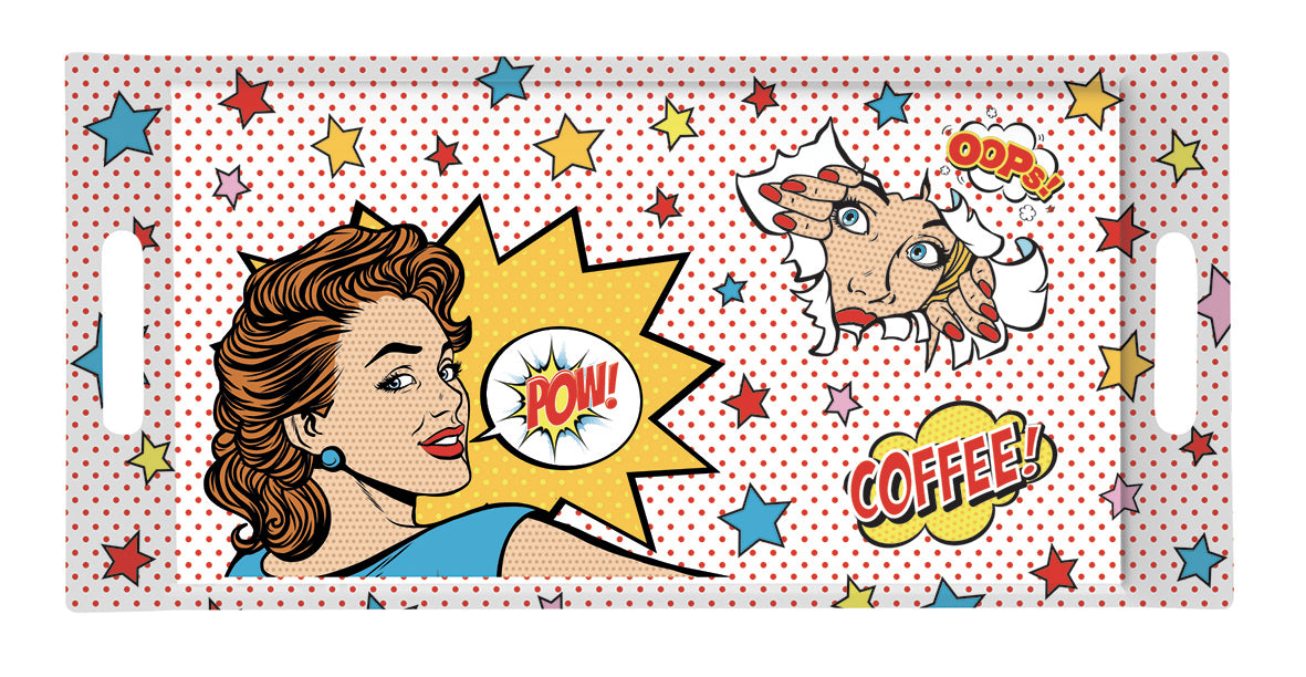 Easy Life Pop Art 40x19cm Tray - Multicolored