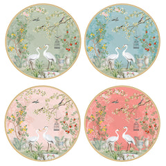 Easy Life Jardin De Reves 4-Piece 19cm Dessert Plates Set in Box - Multicolored