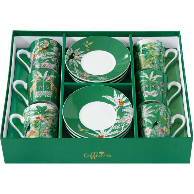 Easy Life Exotic Heaven 100ml 12-Piece Coffee Set in Box - Multicolored