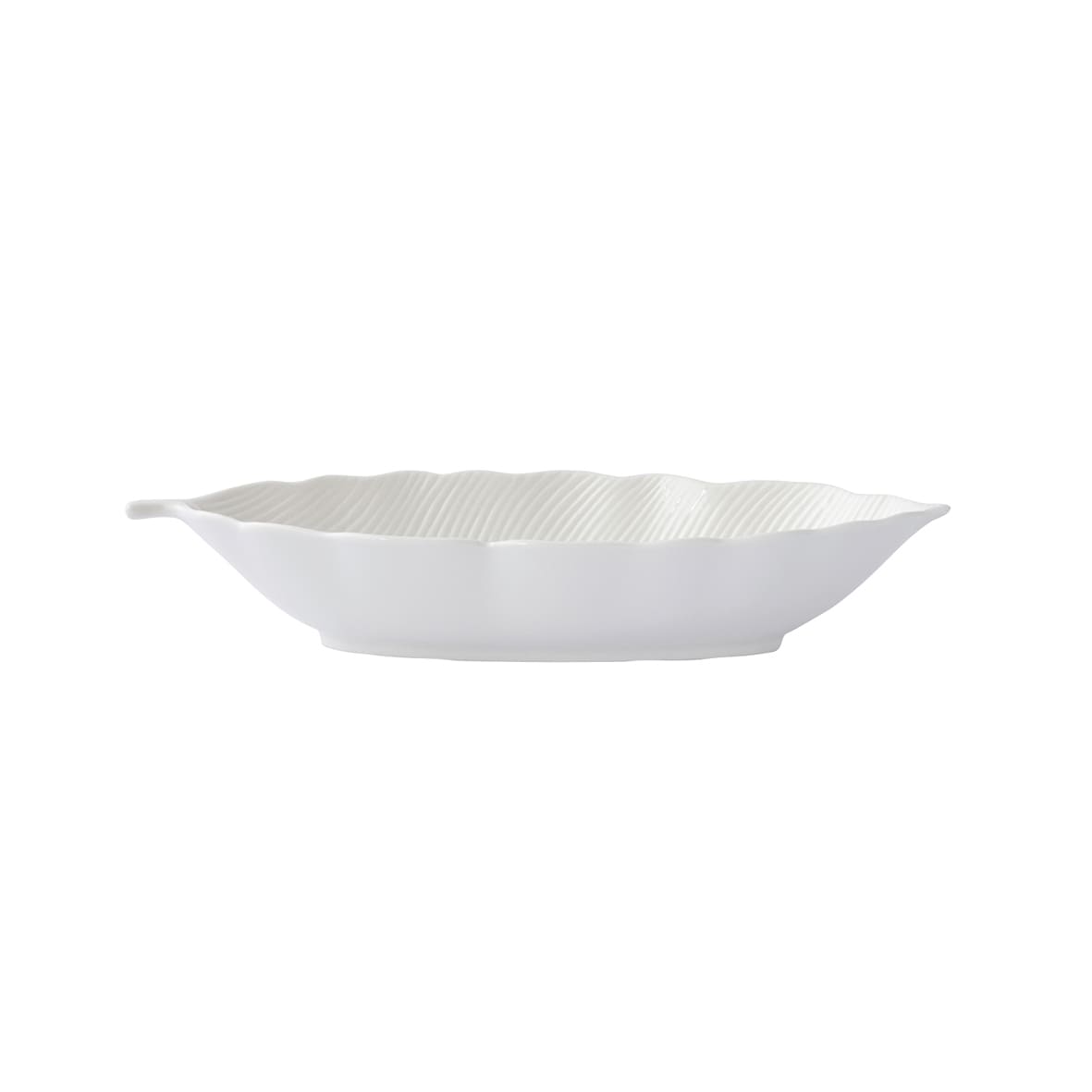 Easy Life Madagascar 26x11.5cm Tropical Leaf Bowl in Box - White
