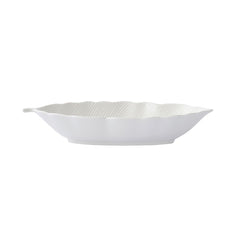 Easy Life Madagascar 30x13cm Tropical Leaf Bowl in Box - White