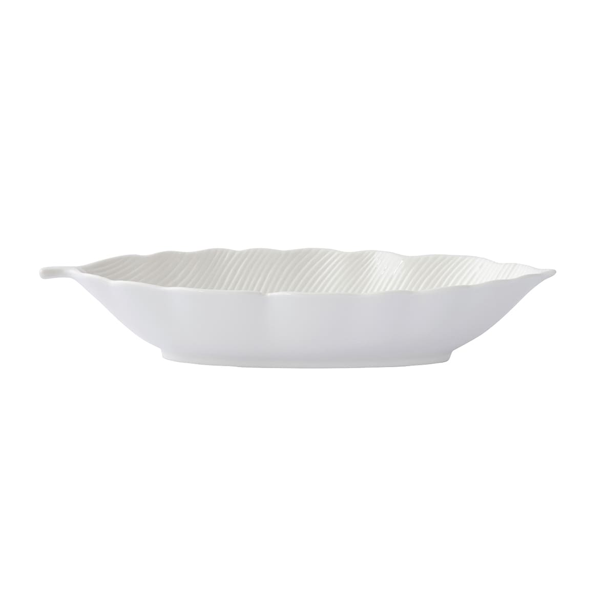 Easy Life Madagascar 36x16cm Tropical Leaf Bowl in Box - White