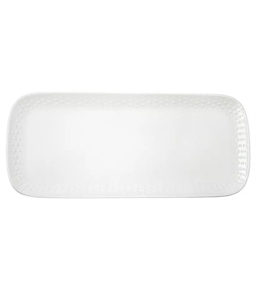Easy Life Drops 36x16cm Serving Platter - White