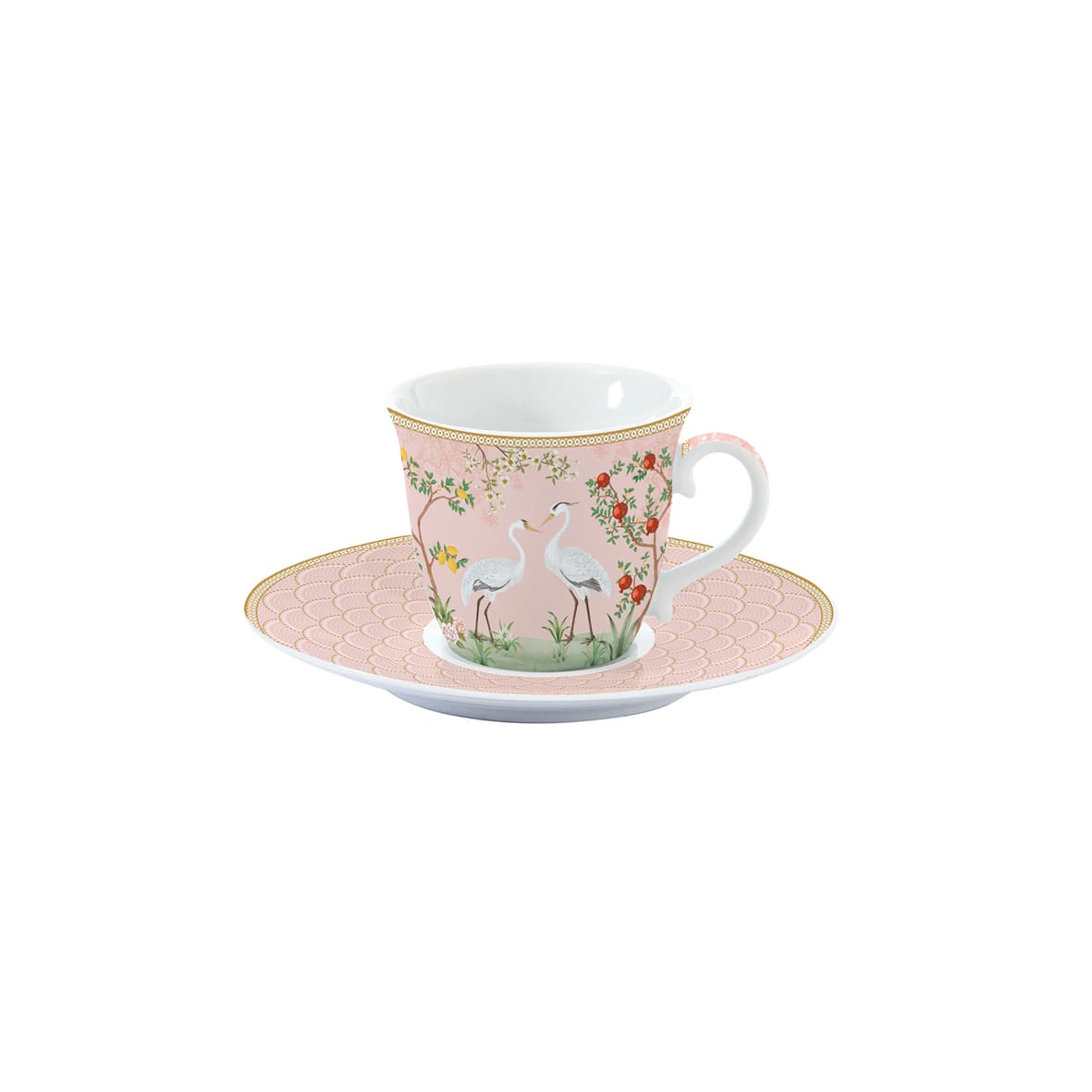 Easy Life Jardin De Reves 200ml 2-Piece Cup & Saucer Set in Box - Multicolored