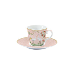 Easy Life Jardin De Reves 200ml 2-Piece Cup & Saucer Set in Box - Multicolored