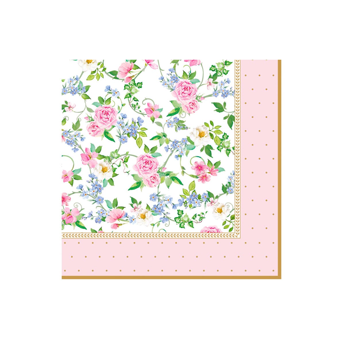 Easy Life Garden Joy 20-Piece Paper Napkin Set - Multicolored