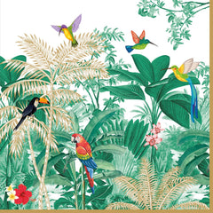 Easy Life Exotic Heaven 20-Piece Paper Napkin Set - Multicolored