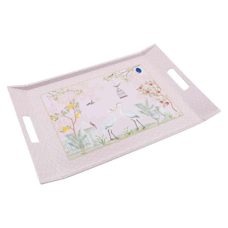 Easy Life Jardin De Reves 54x35cm Tray with Handles - Multicolored