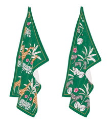 Easy Life Exotic Heaven 2-Piece Cotton Kitchen Towel Set - Multicolored