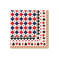Easy Life Casino Royale 20-Piece Paper Napkin Set - Multicolored