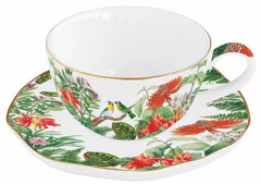 Easy Life Exotica 120ml Cup & Saucer Set - Multicolored