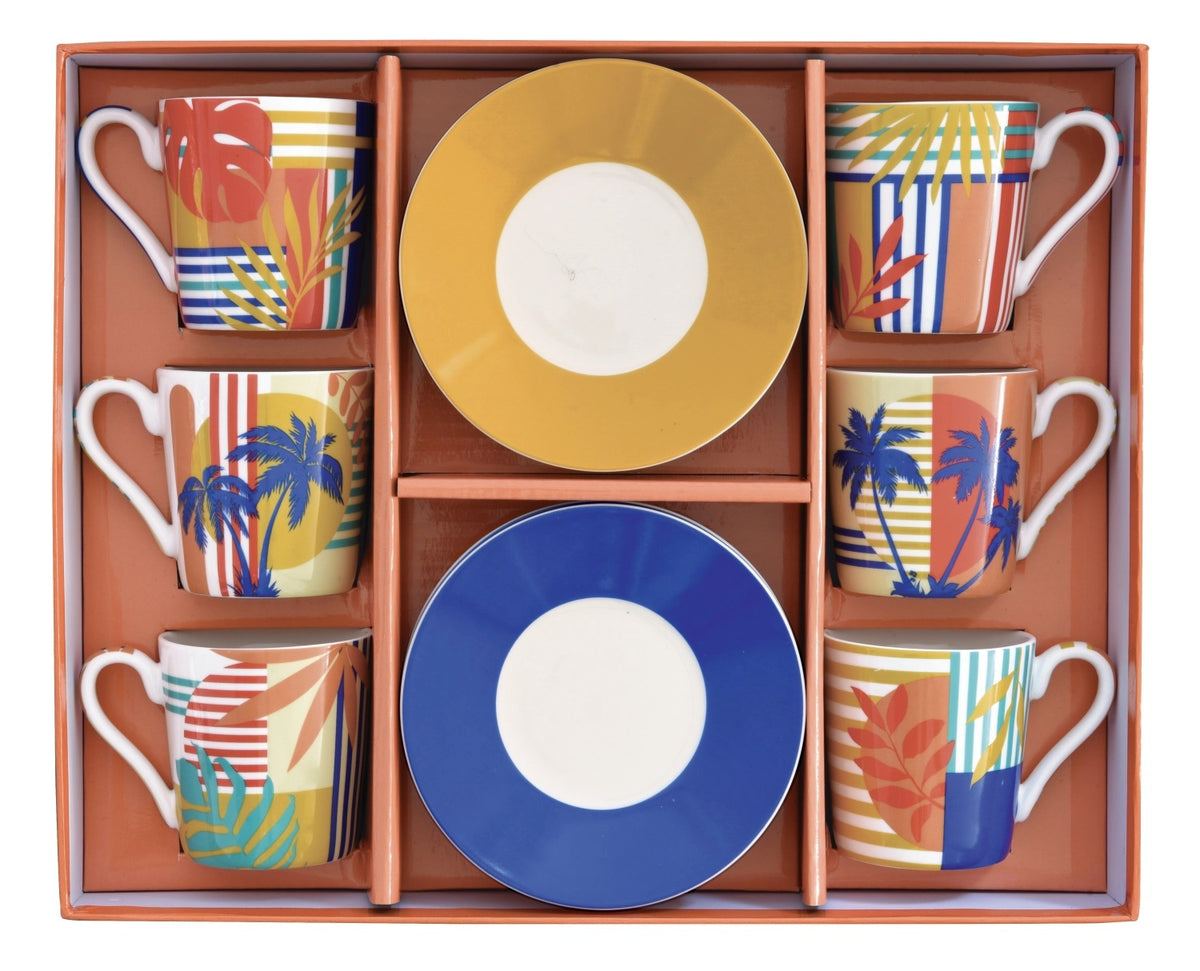 Easy Life Bahia 100ml 12-Piece Coffee Set in Box - Multicolored
