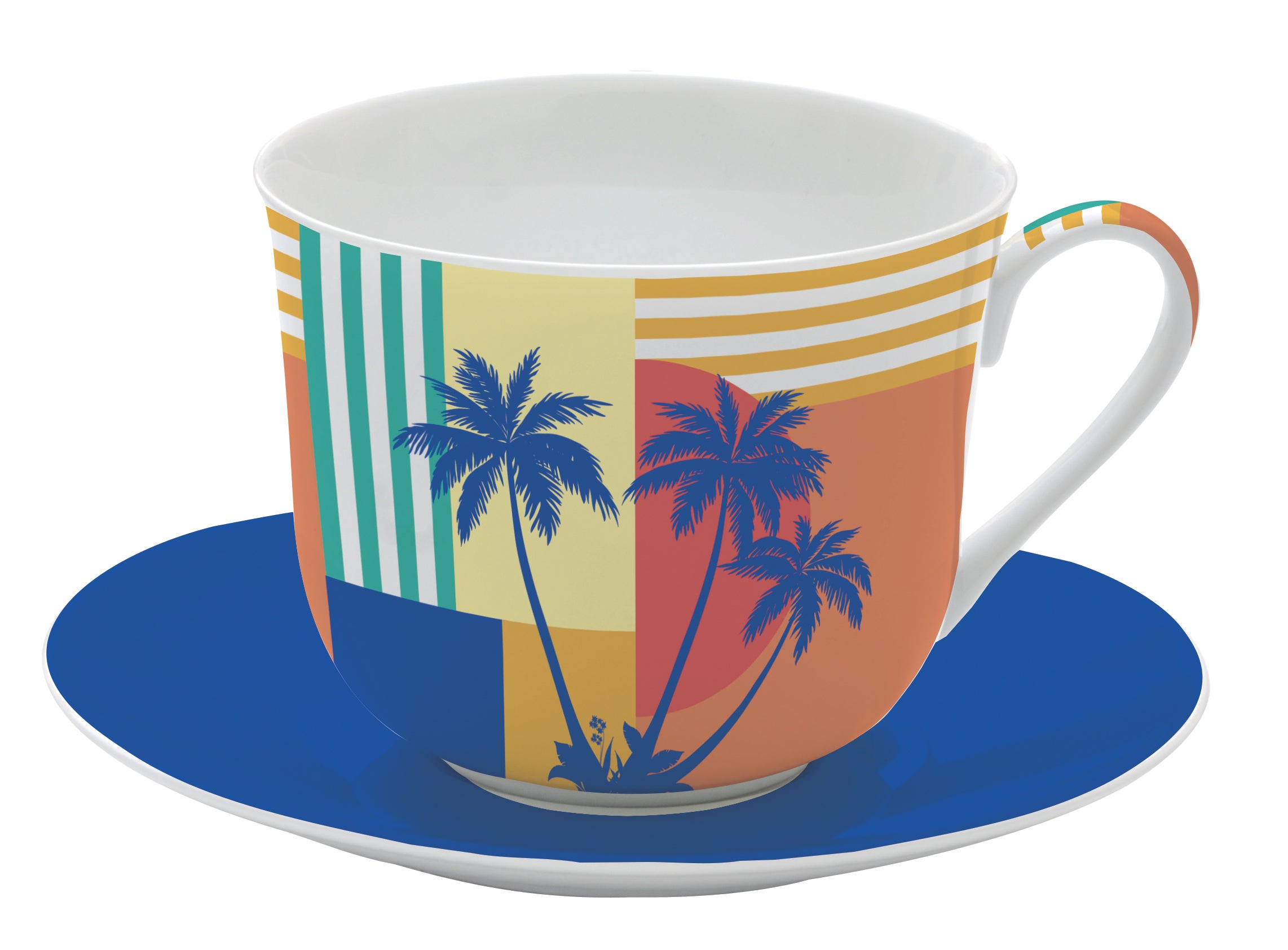Easy Life Bahia 400ml 2-Piece Teacup Set in Box - Multicolored