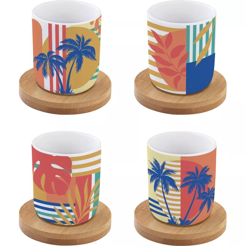 Easy Life Bahia 110ml 8-Piece Coffee Set in Box - Multicolored
