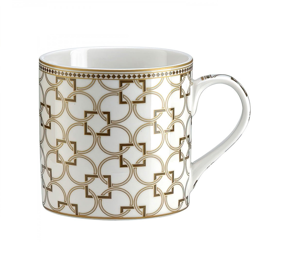 Easy Life Deco 400ml Mug - Gold & White