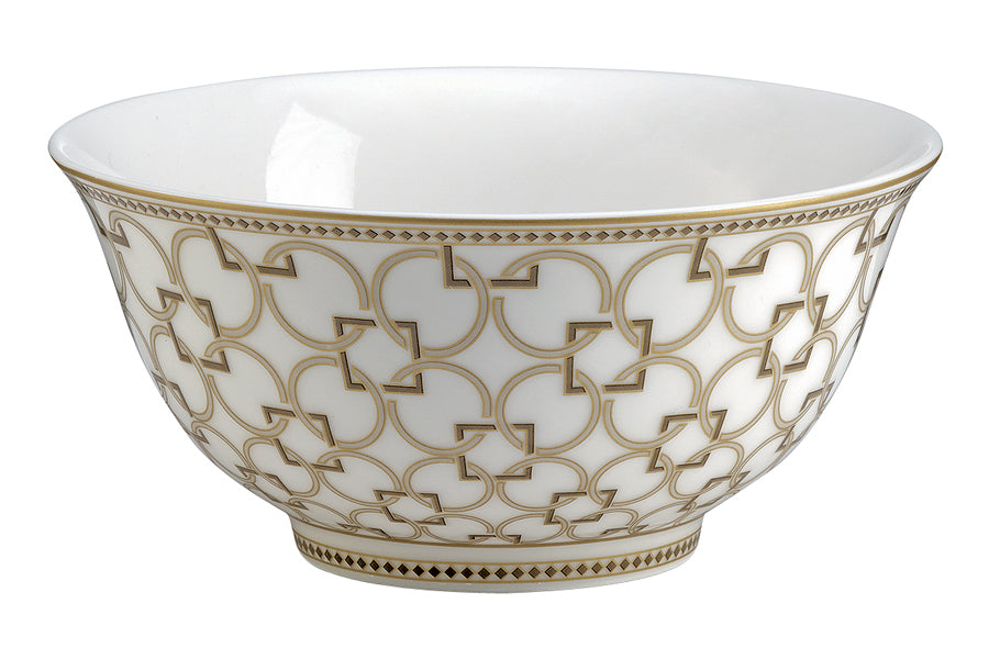 Easy Life Deco 15cm Bowl - Gold & White