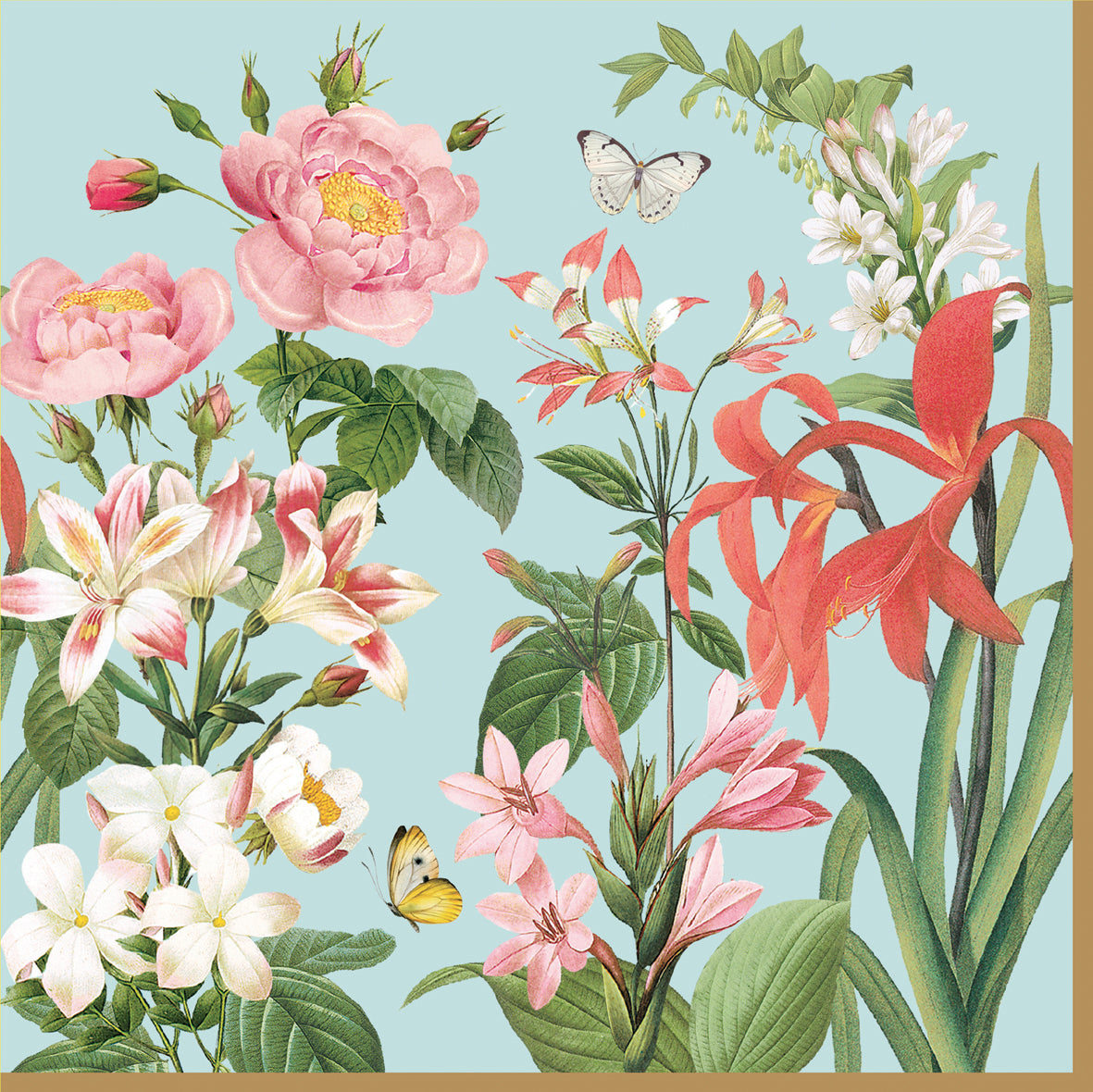 Easy Life Botanic Garden 20-Piece Paper Napkin Set - Multicolored