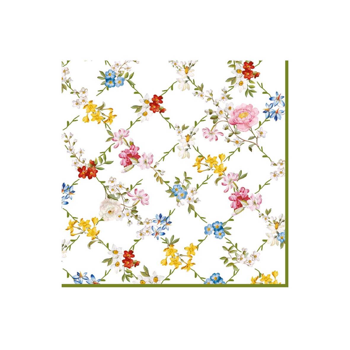 Easy Life Garden Dreams 20-Piece Paper Napkin Set - Multicolored