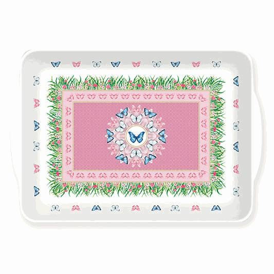 Easy Life Spring Parade 46x32cm Tray - Multicolored