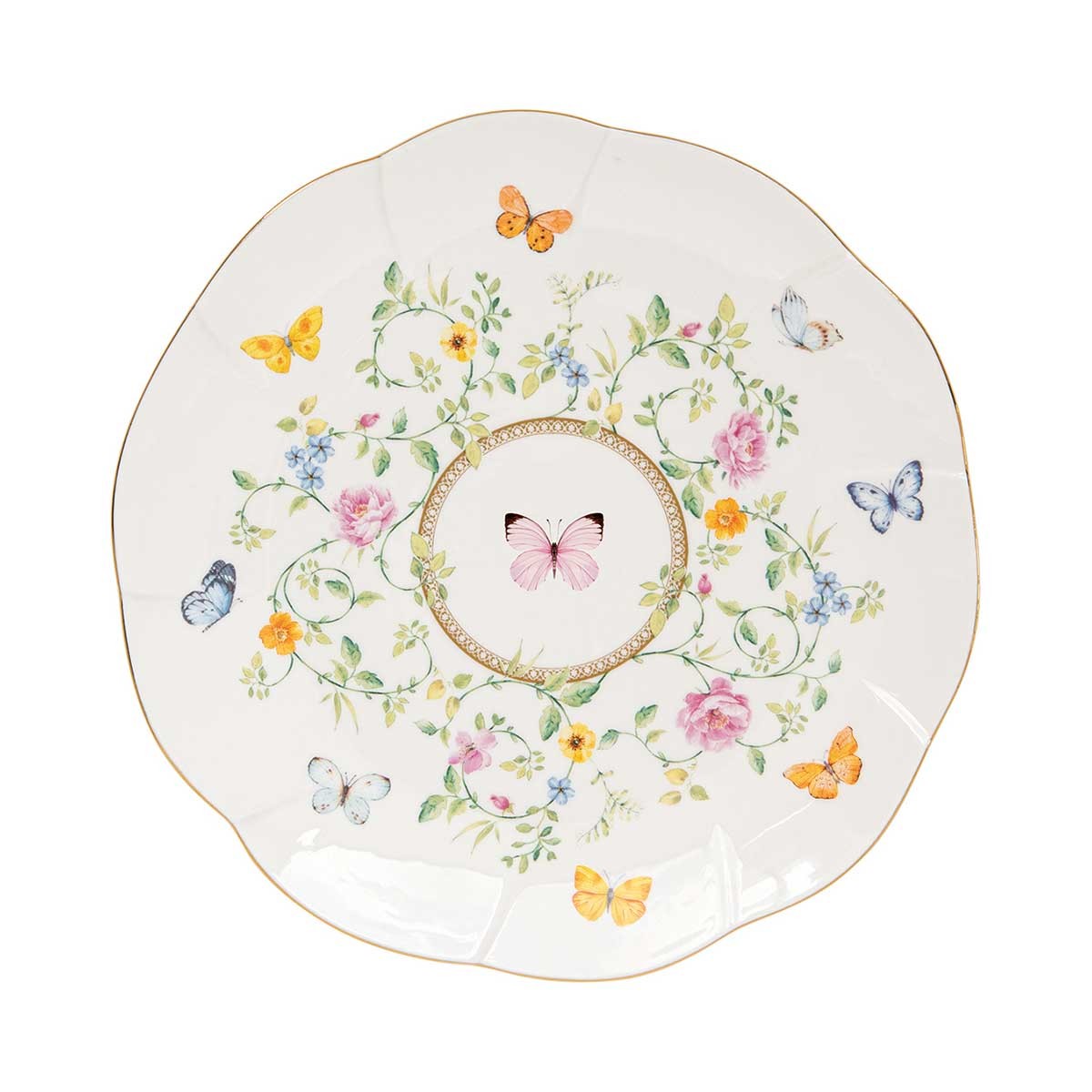 Easy Life Dancing Butterflies 20.5cm Side Plate - Multicolored
