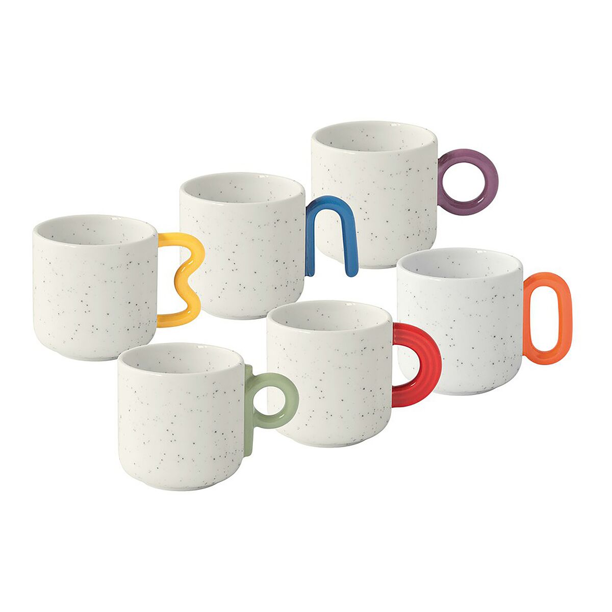 Easy Life Creative 100ml 6-Piece Coffee Cup Set in Box - Multicolored