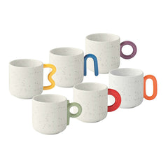 Easy Life Creative 100ml 6-Piece Coffee Cup Set in Box - Multicolored