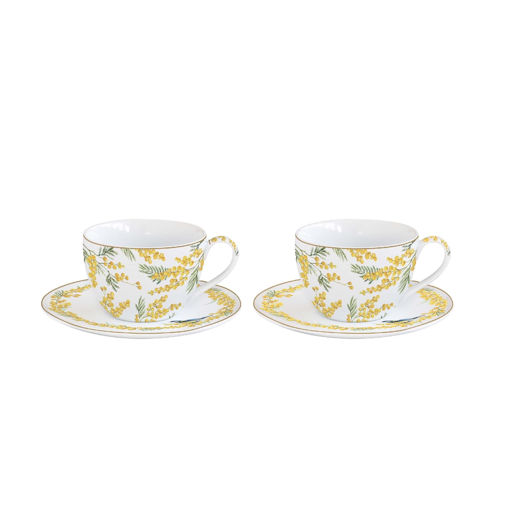 Easy Life Mimosa 240ml 4-Piece Teacup Set in Box - Multicolored